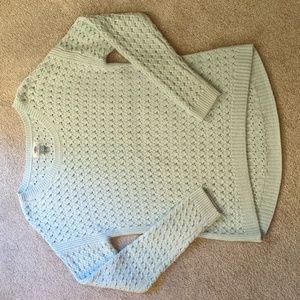 Old Navy Light Blue Chunky Knit Sweater